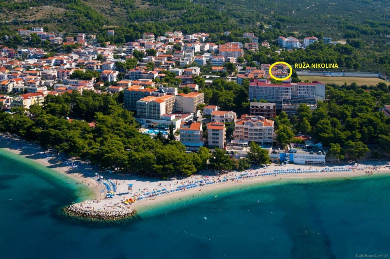 Ruza&Nikolina "1" Apartmani - Baška Voda Dış mekan fotoğraf